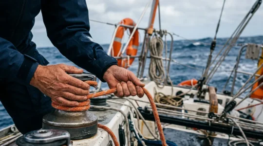 Opération critique de sauvetage d'une personne inerte en mer depuis un voilier