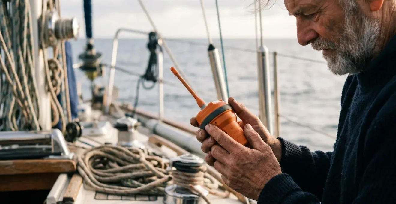 Test de vérification d'une balise de détresse maritime avec acquisition GPS en conditions réelles