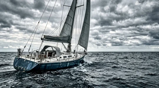 Voilier hauturier équipé pour l'autonomie extrême en pleine mer